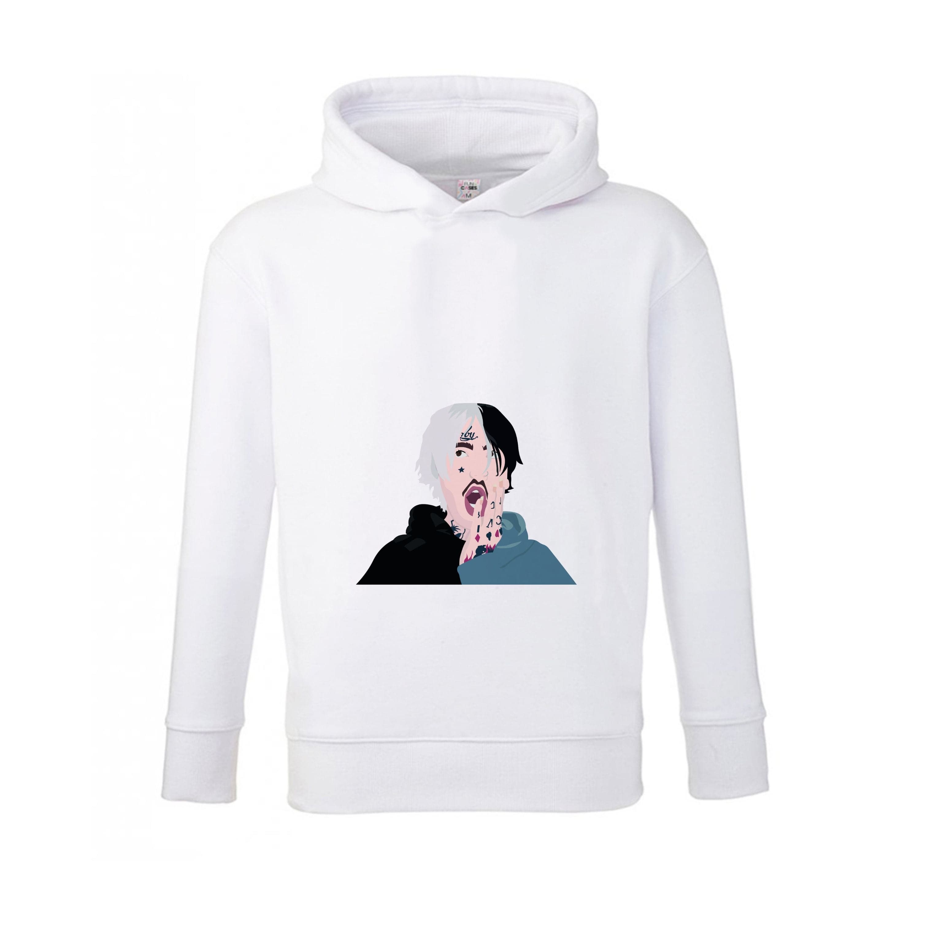 Black And White Hair - Peep Kids Hoodie