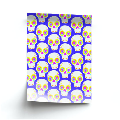 Skull Pattern - Halloween Poster