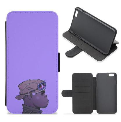 Purple 2d Flip / Wallet Phone Case