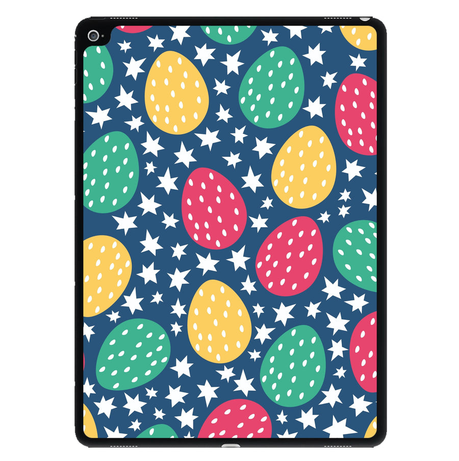Blue Easter Eggs - Easter Patterns iPad Case