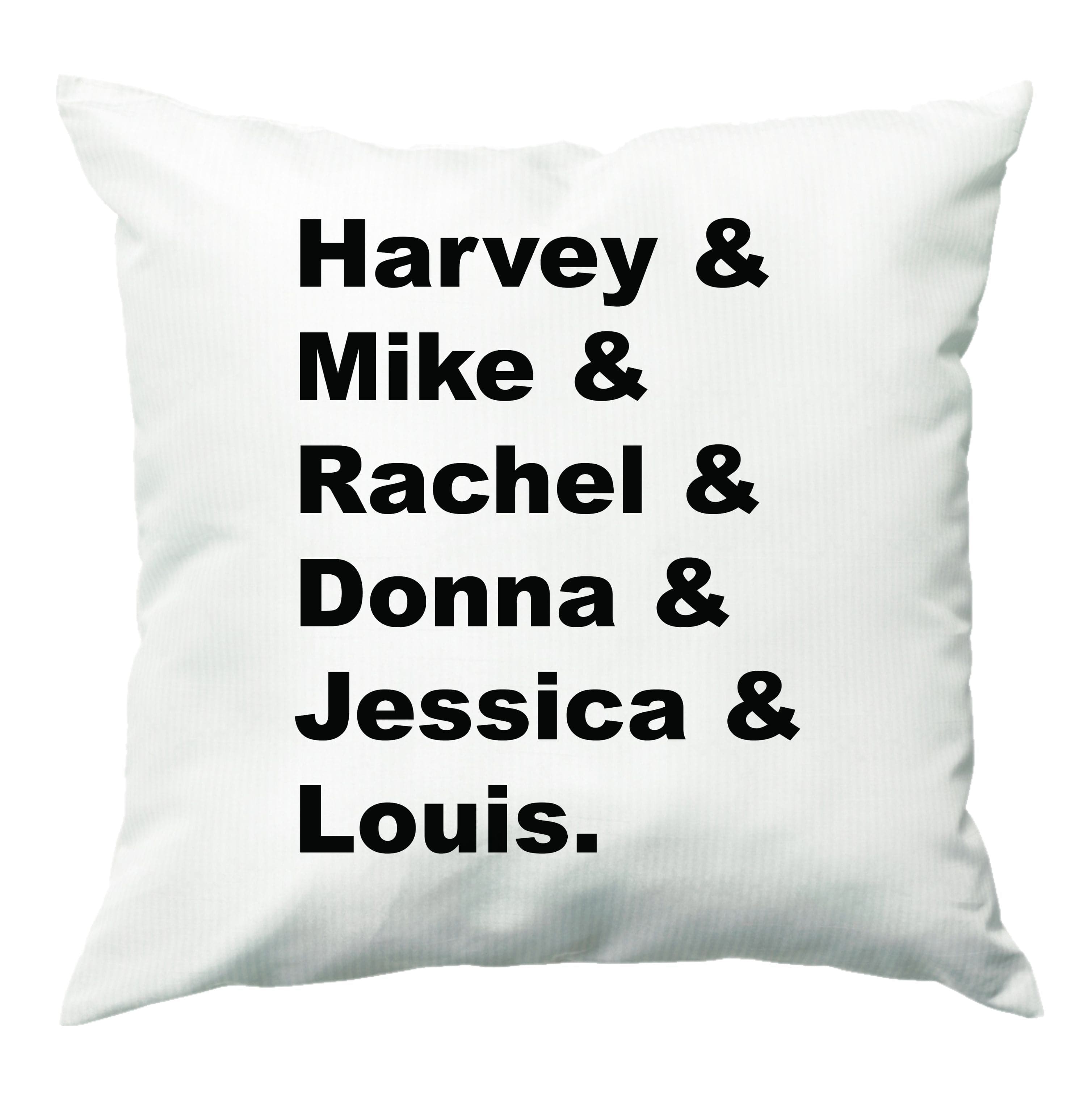 Character Names Cushion