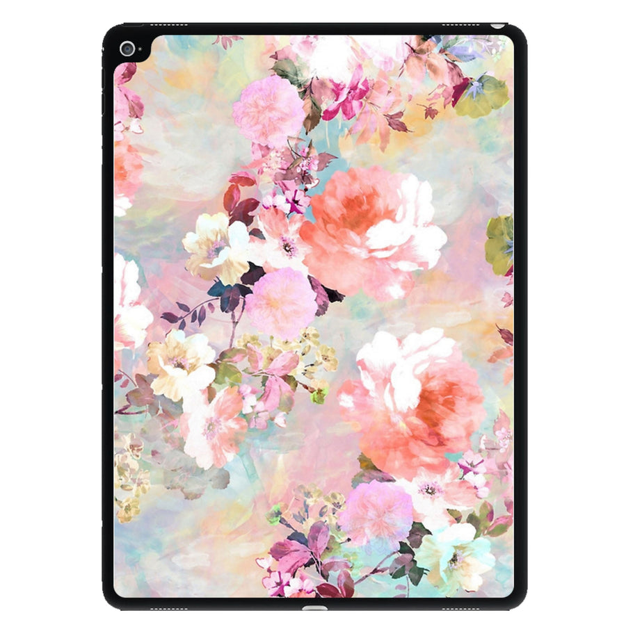 Pastel Pink Floral Pattern iPad Case