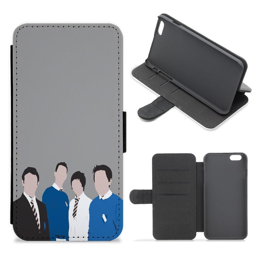 The Cartoon Inbetweeners Flip / Wallet Phone Case - Fun Cases