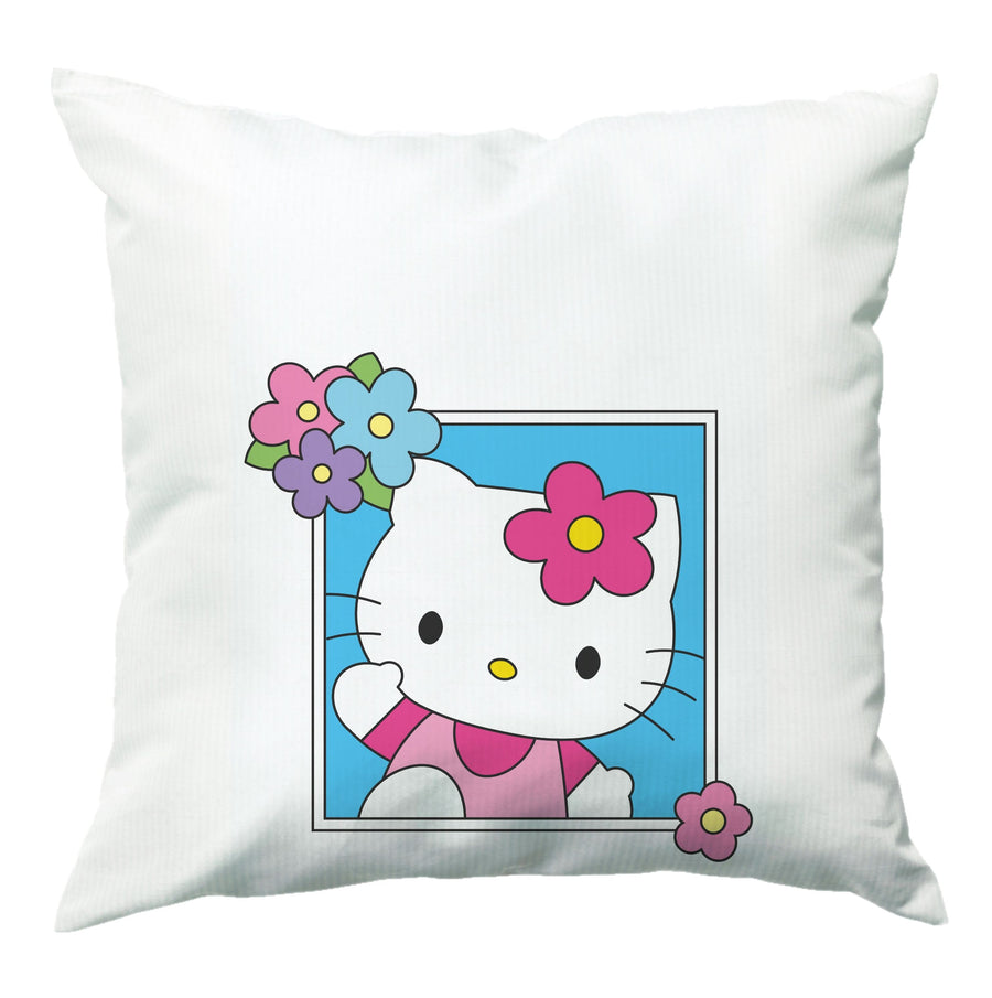 Flower Polaroid - Hello Kitty Cushion