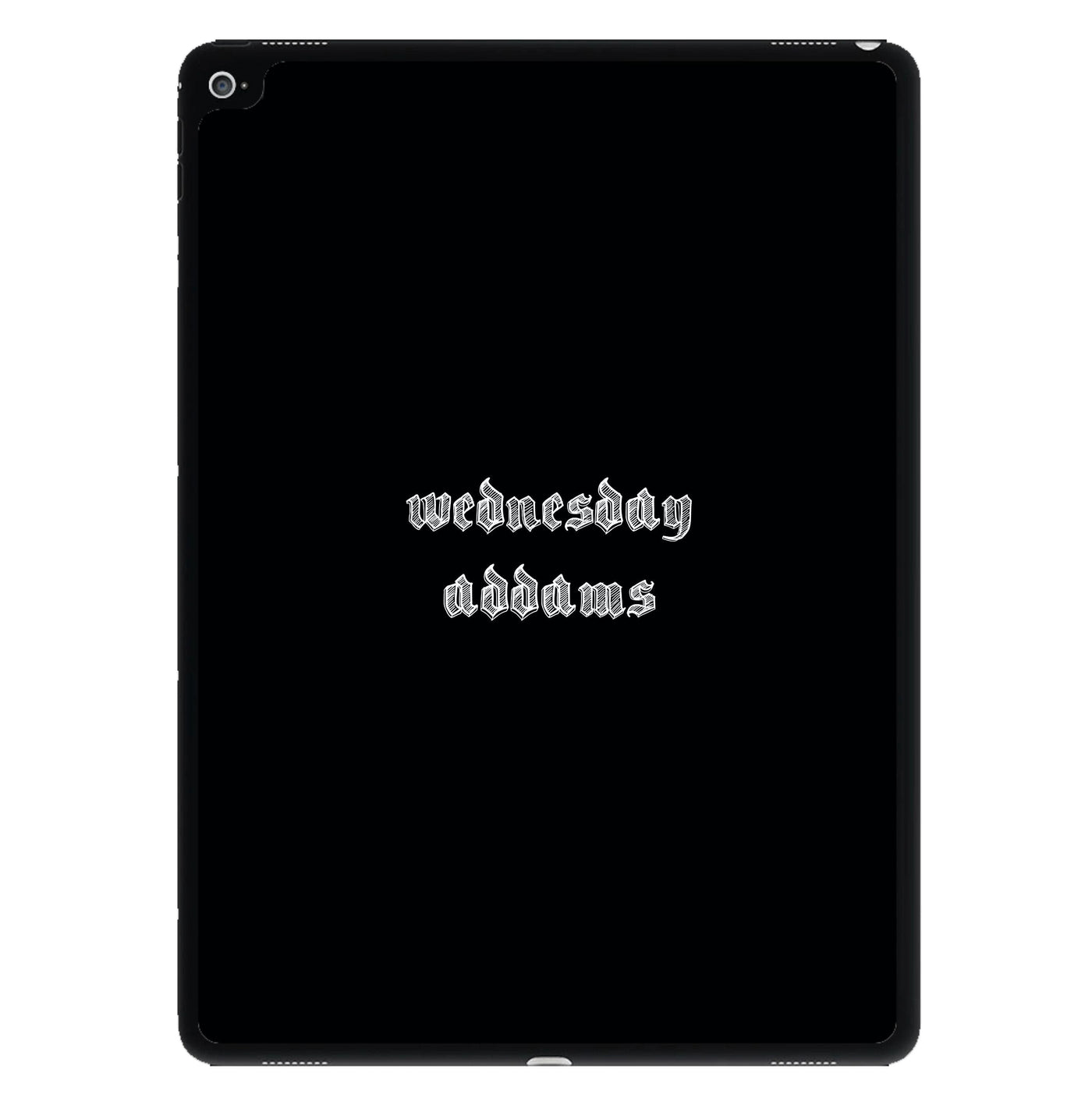Wednesday Adams Typogrophy  iPad Case