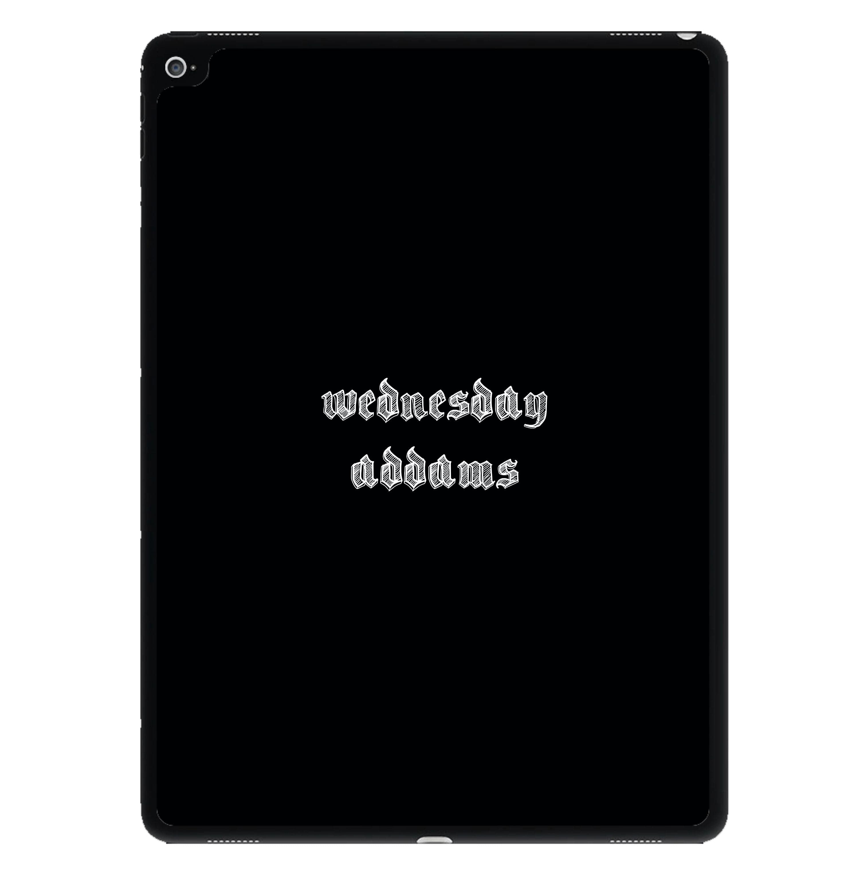 Wednesday Typogrophy iPad Case