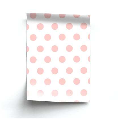 Pink Polka Dot Personalised Poster