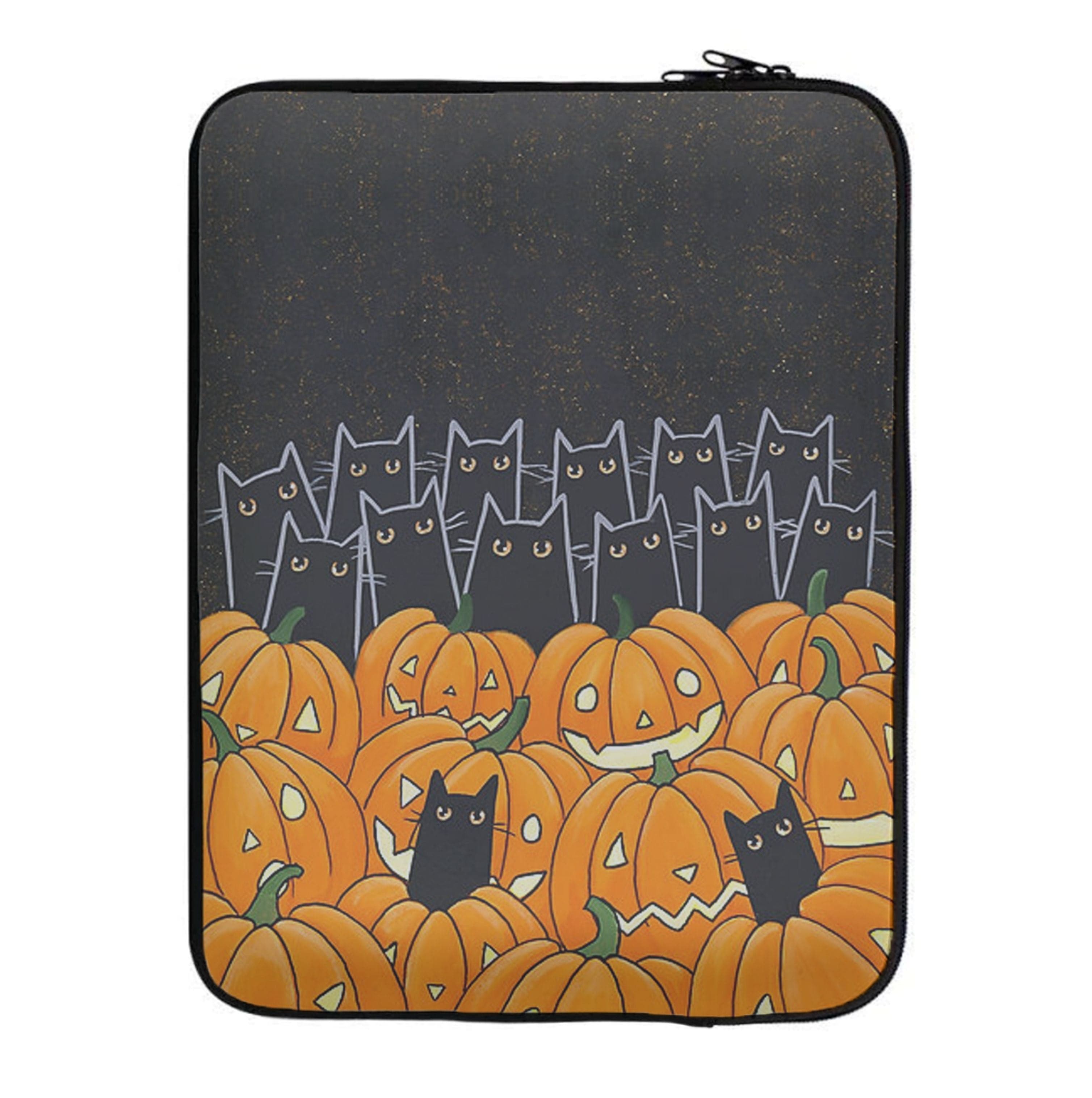 Black Cats & Lanterns - Halloween Laptop Sleeve