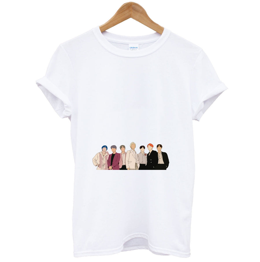 Faceless BTS Band T-Shirt