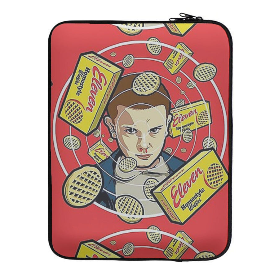 Eleven and Waffles - Stranger Things Laptop Sleeve