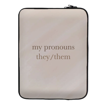 They & Them - Pronouns Laptop Sleeve