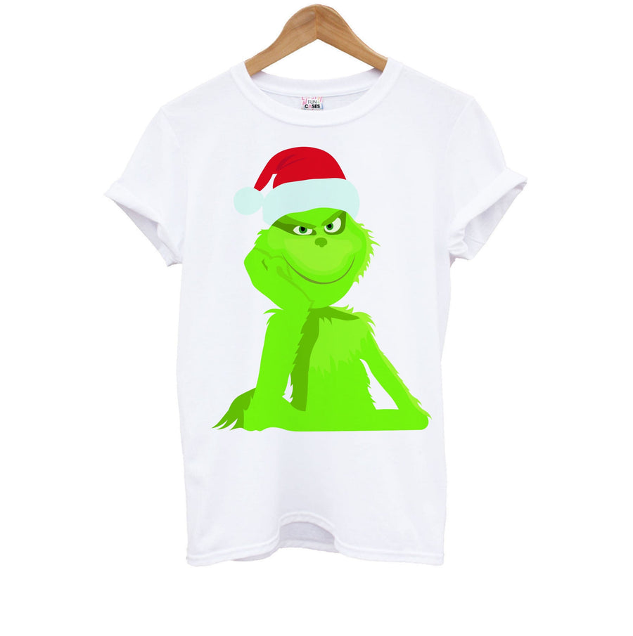 Christmas Hat - Grinch Kids T-Shirt