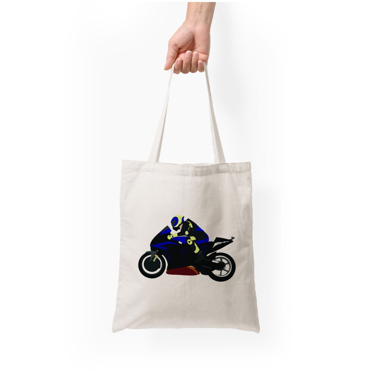 Purple Motorbike - Motorbike Tote Bag