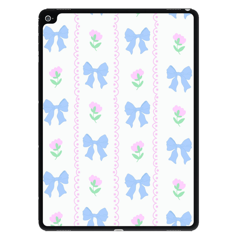 Pink Bows Pattern - Clean Girl Aesthetic iPad Case