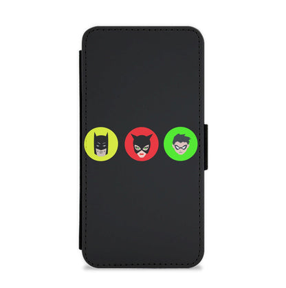 Batman, Catwoman & Robin Wallet Phone Case