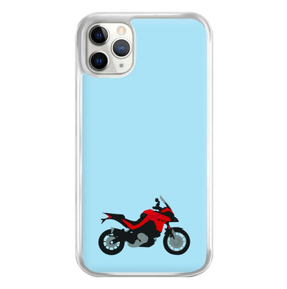 Red Motorbike - Motorbike Phone Case