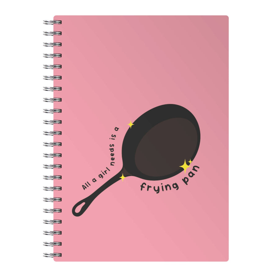 All A Girl Needs Is A Frying Pan - Tangled Notebook