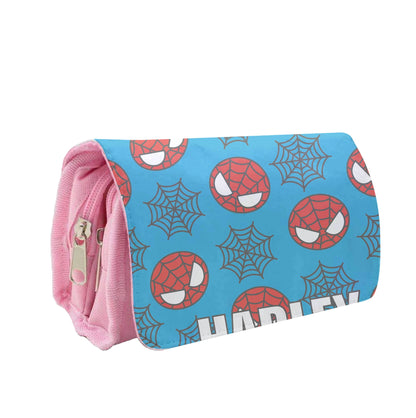 Spiderman And Webs - Personalised Superhero Comic Pencil Case