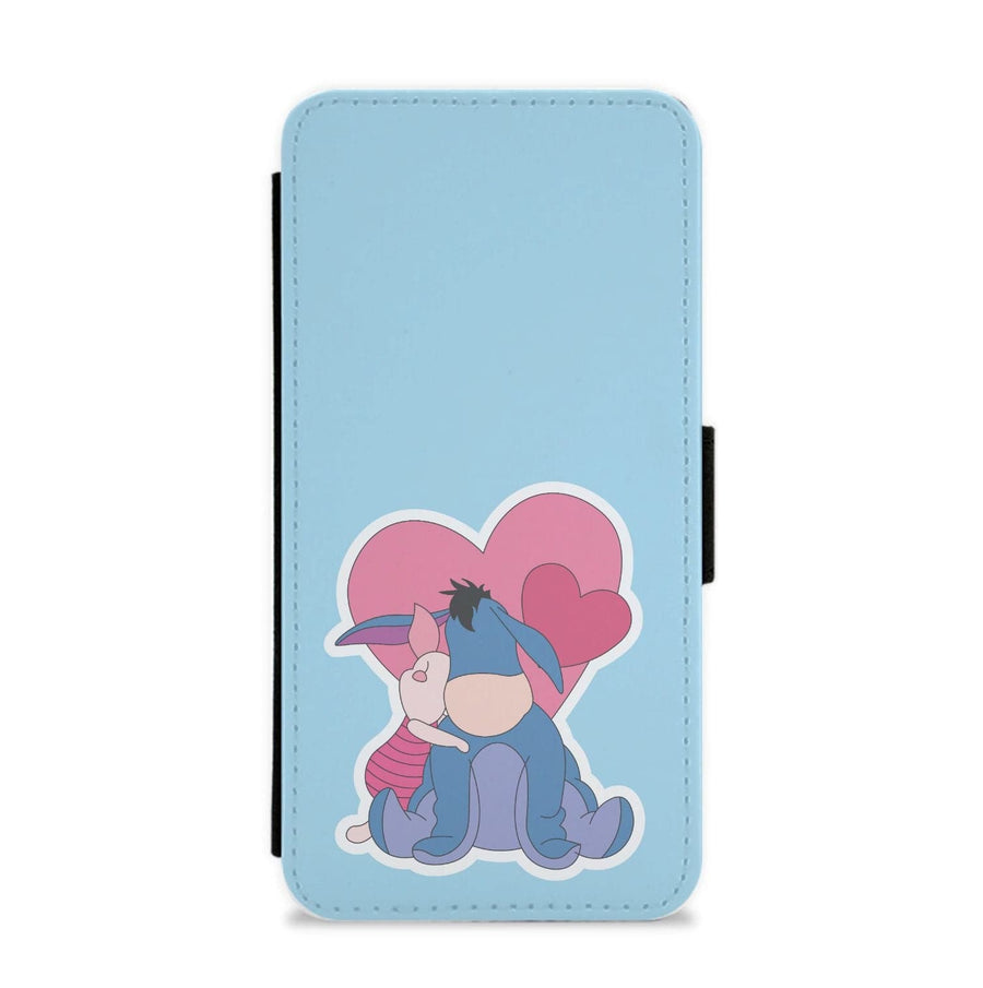 Eeore And Piglet - Disney Valentine's Flip / Wallet Phone Case