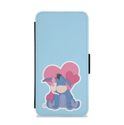 Donkey and Pig Valentine's Flip / Wallet Phone Case