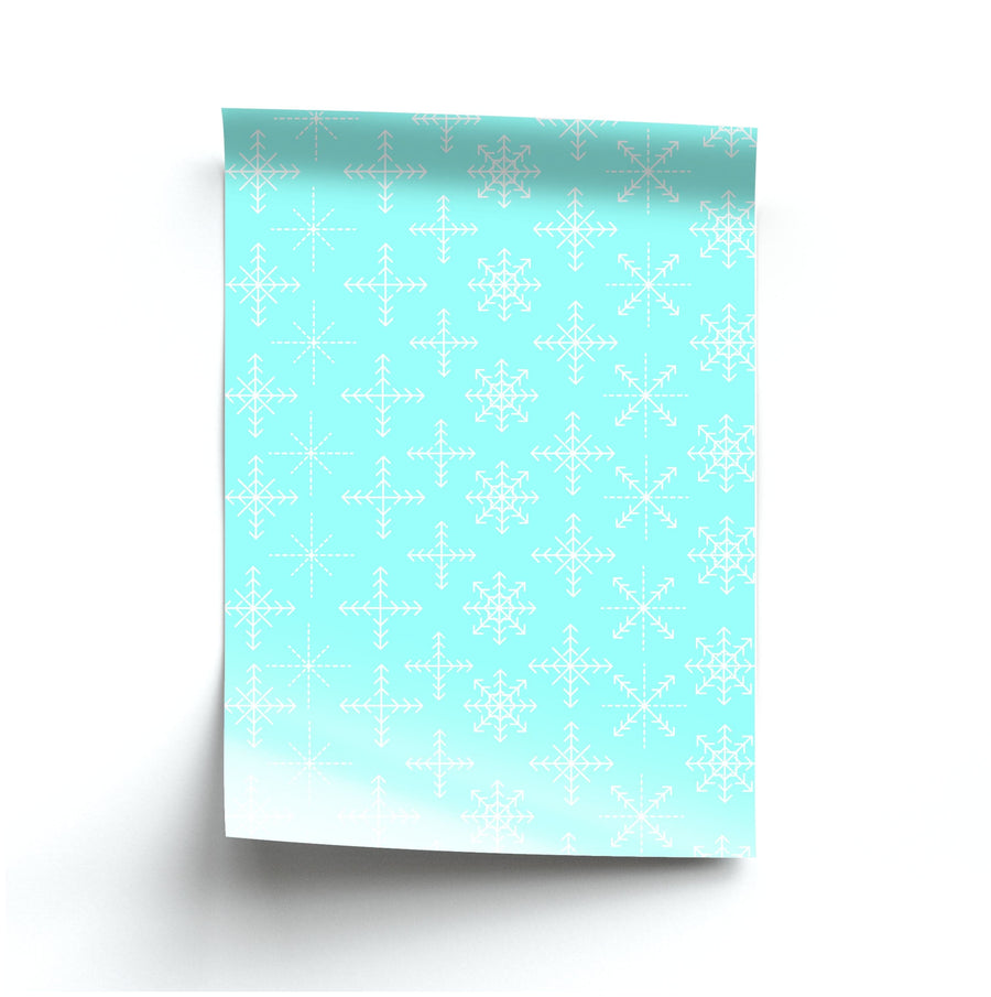 Snowflakes - Christmas Patterns Poster