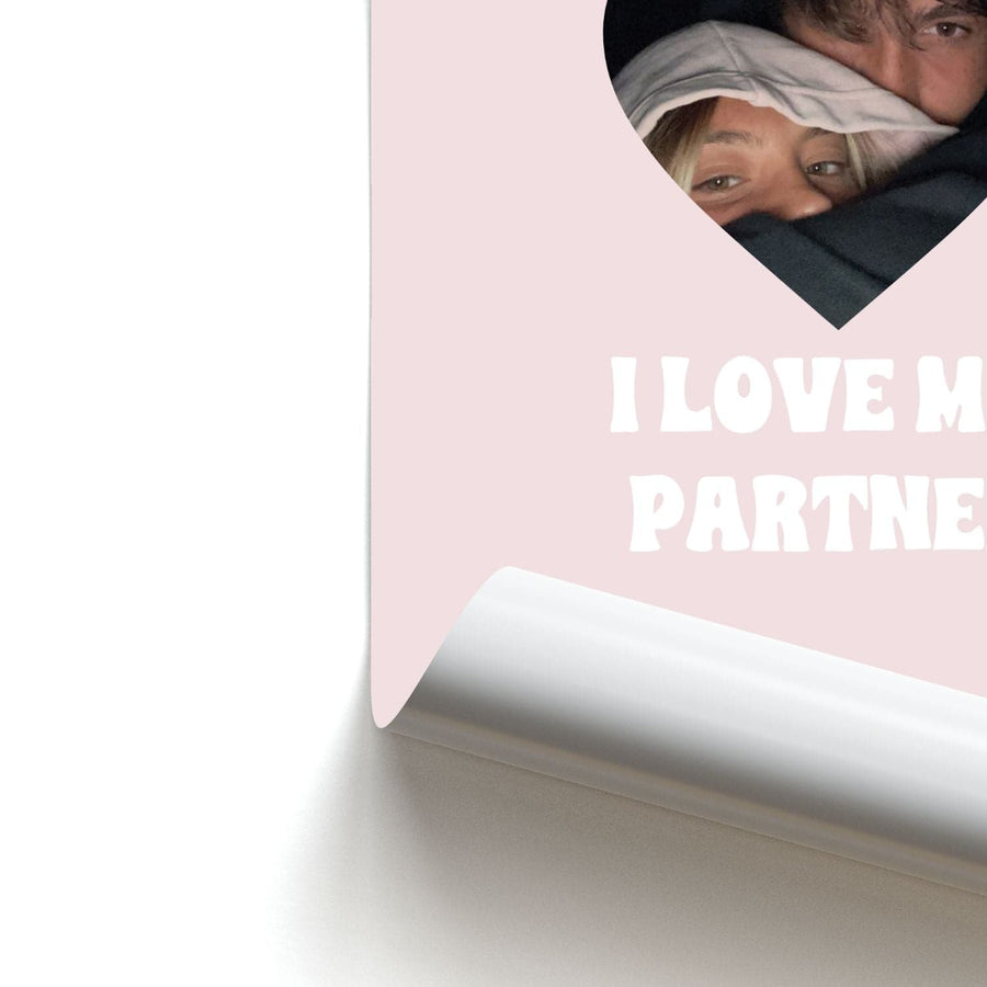 I Love My Partner - Personalised Couples Poster