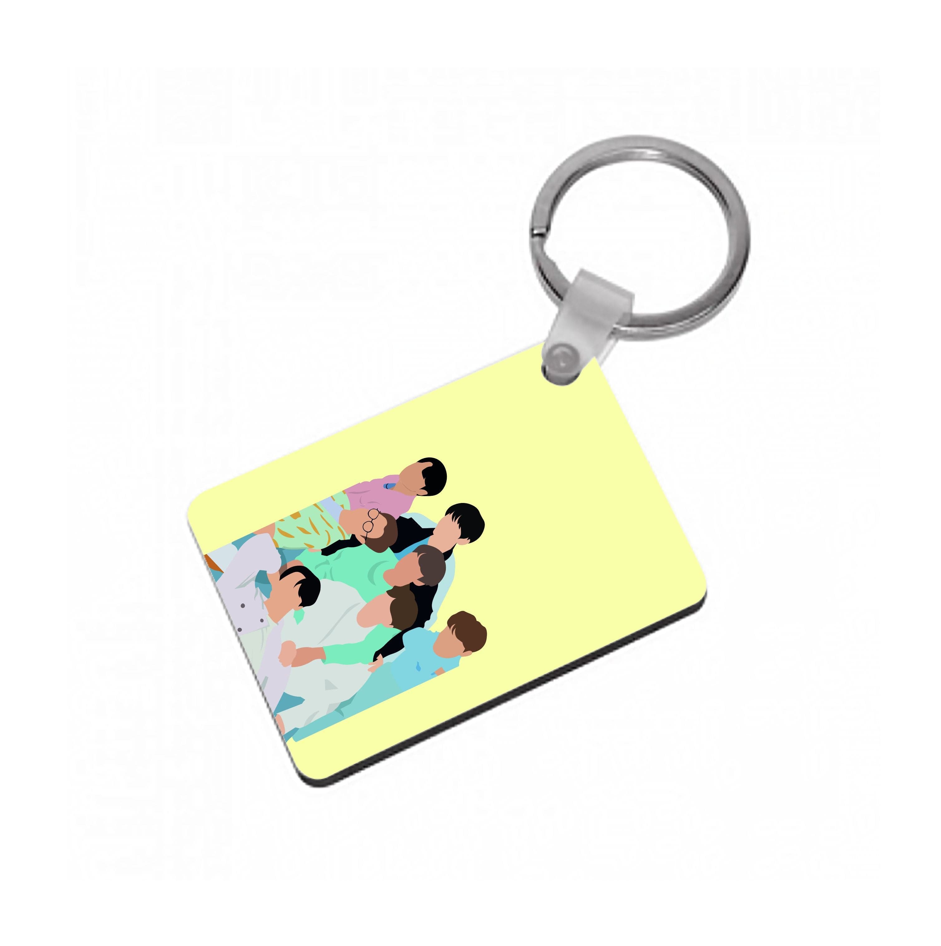 Band Members Of K-Pop Band Keyring