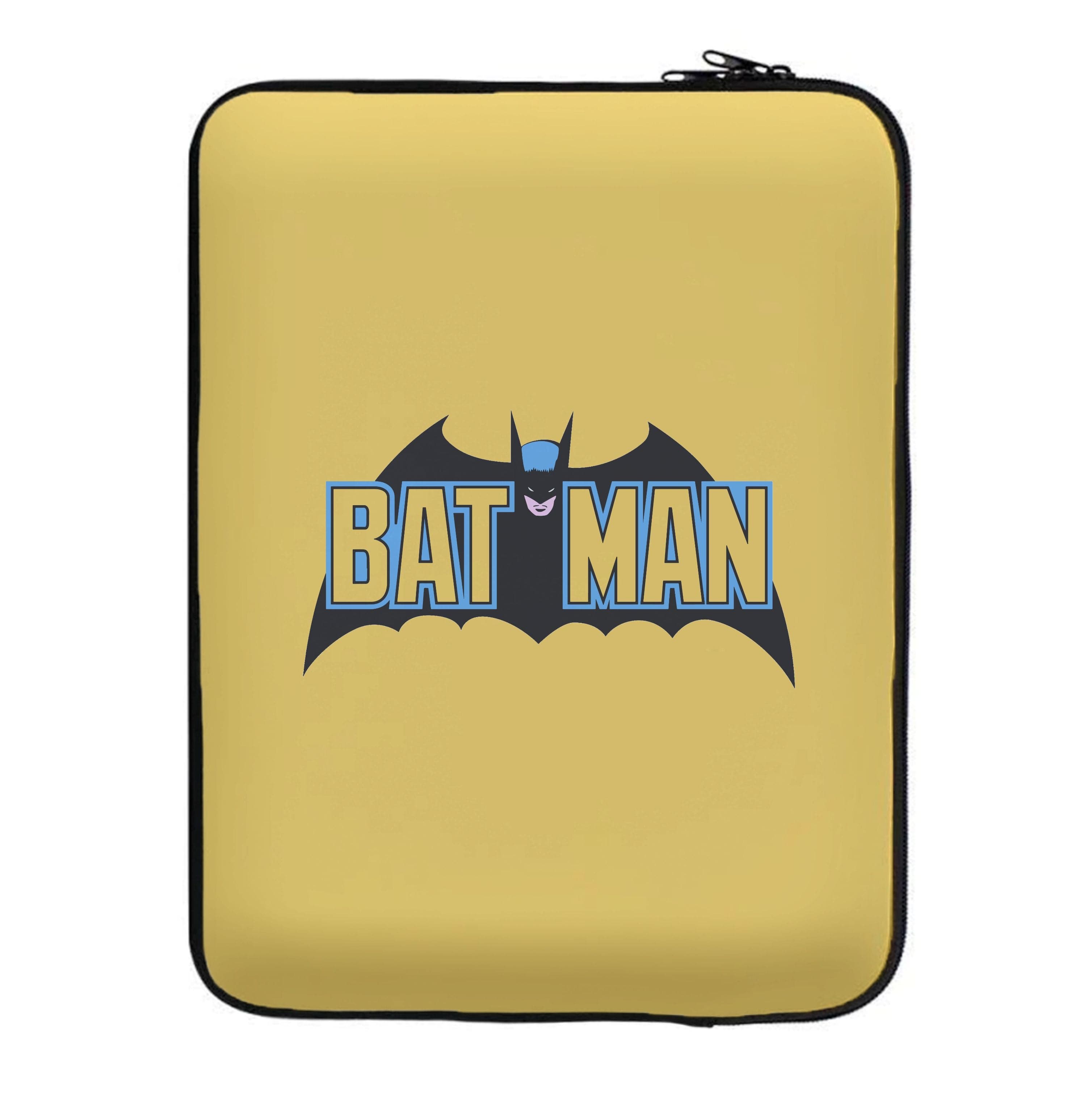 Yellow Bat Superhero Logo Laptop Sleeve