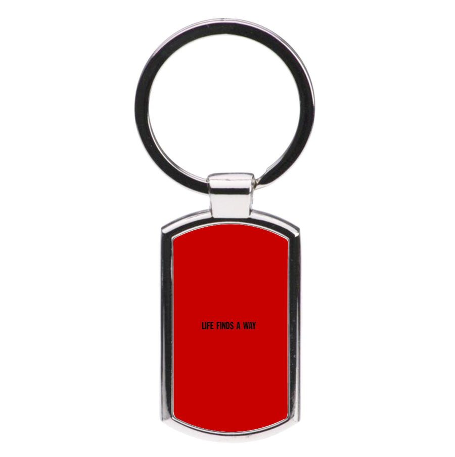Life finds a way - Jurassic Park Luxury Keyring