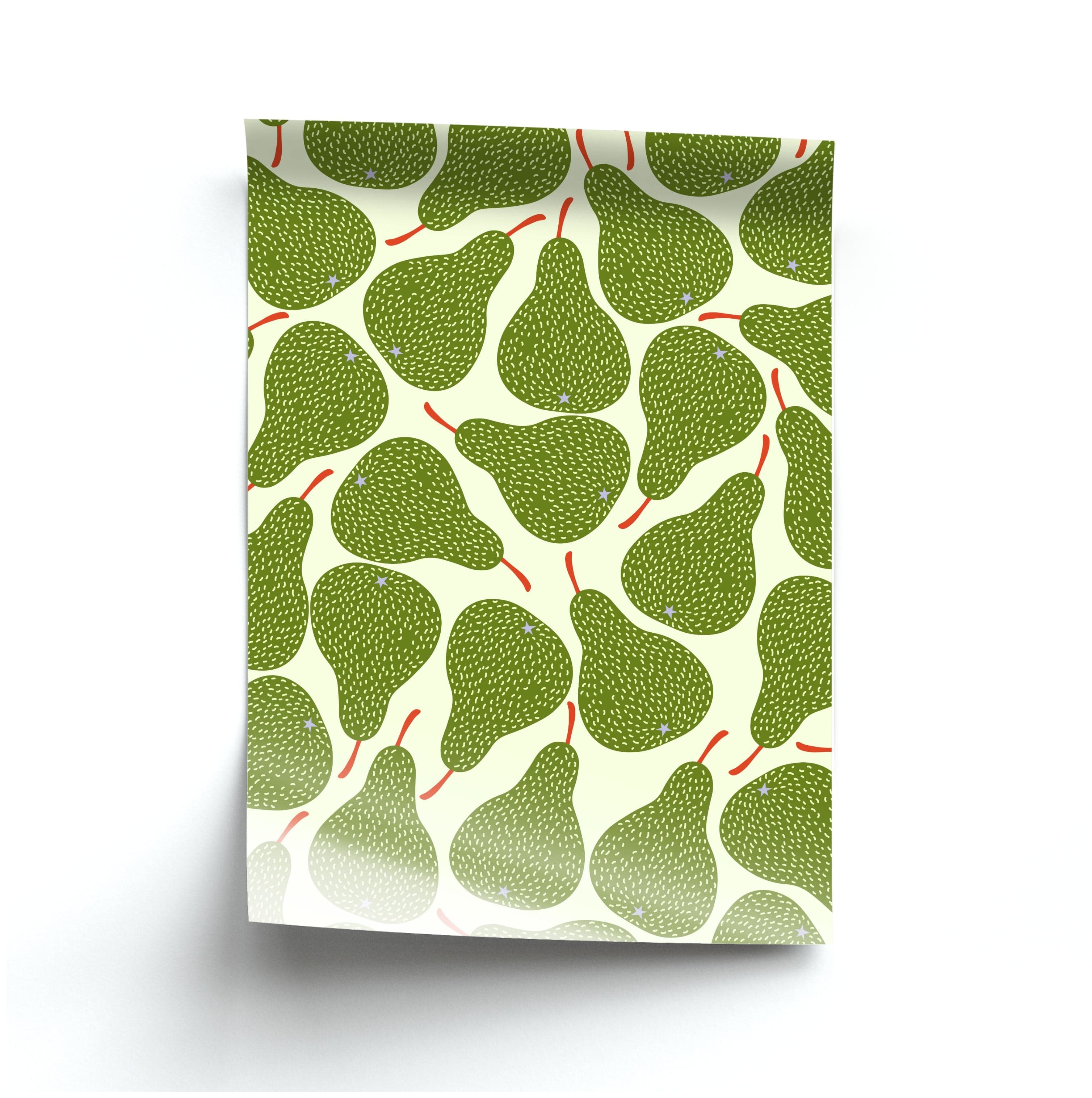 Pears - Fruit Patterns Poster