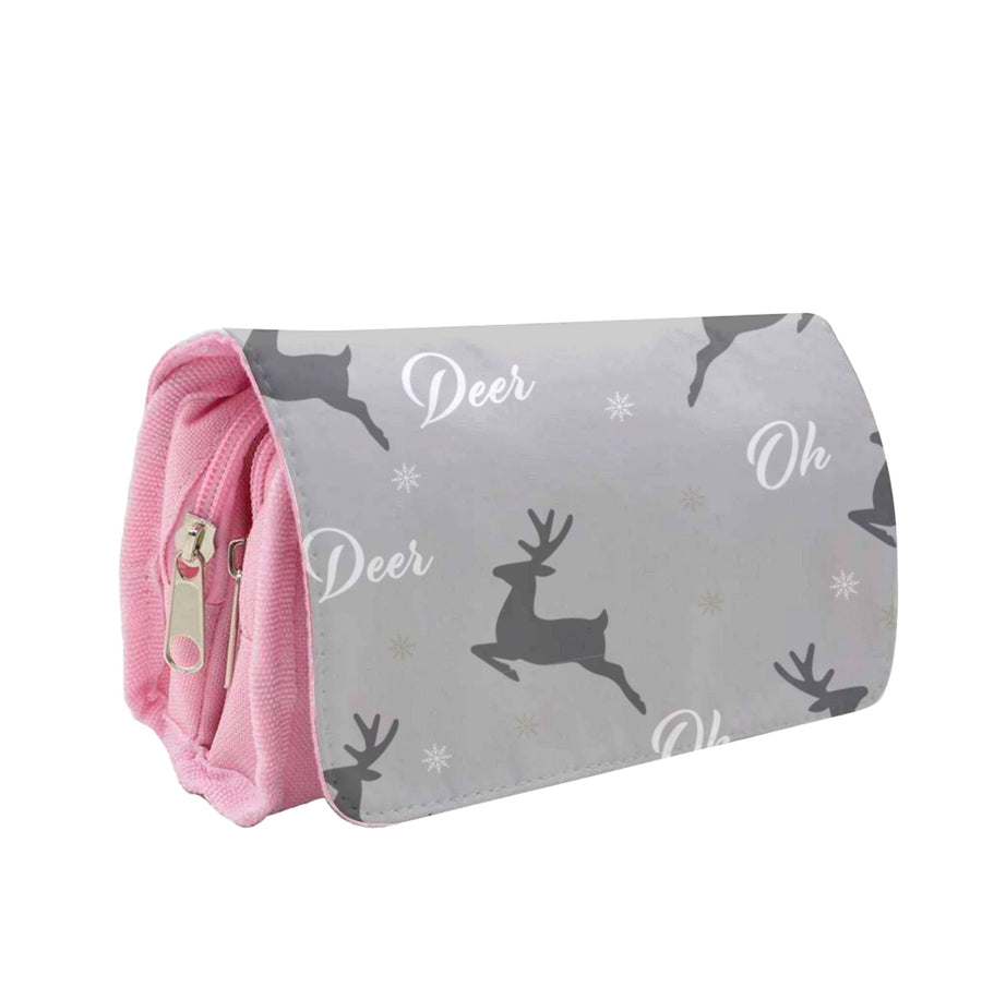Oh Deer Christmas Pattern Pencil Case