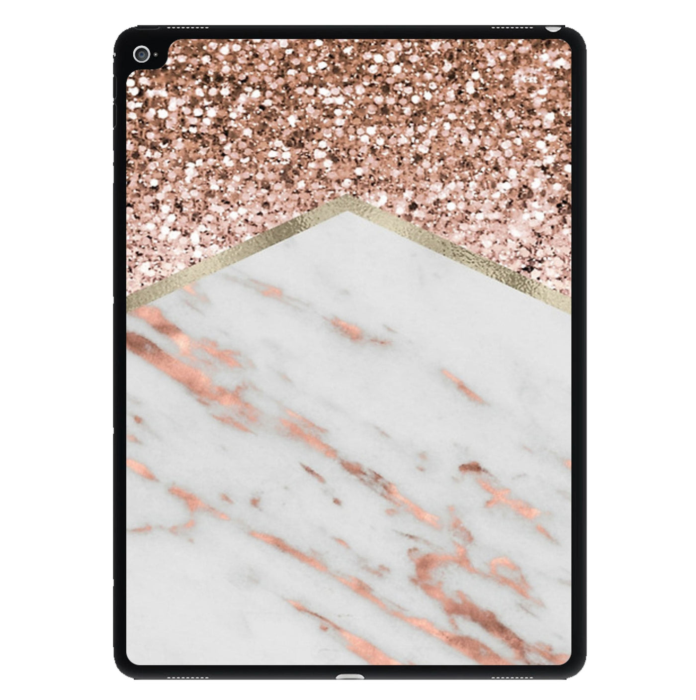 Rose Gold Marble & Glitter iPad Case