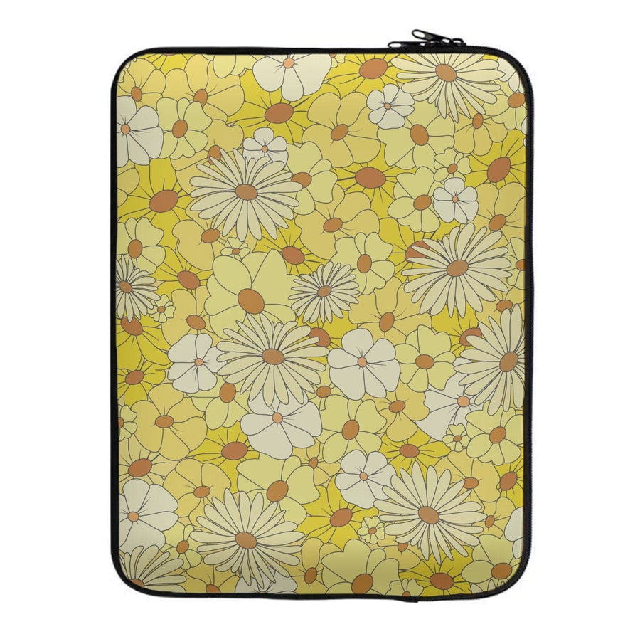 Yellow Flower Pattern - Mothers Day Laptop Sleeve