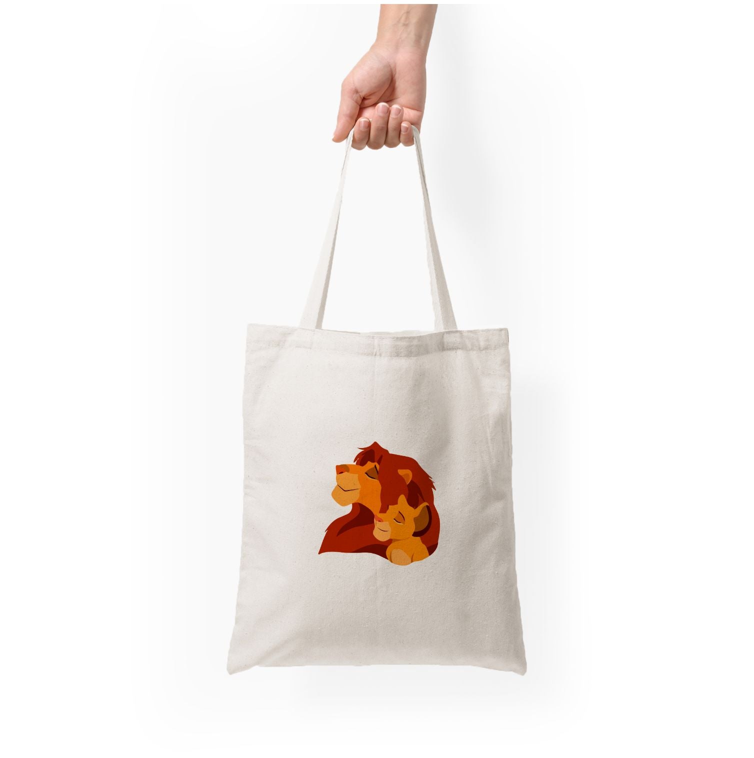 King Lion And Cub Tote Bag