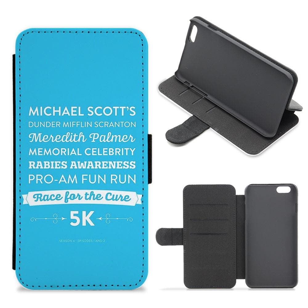 The Office - Rabies Awareness Fun Run Flip Wallet Phone Case - Fun Cases