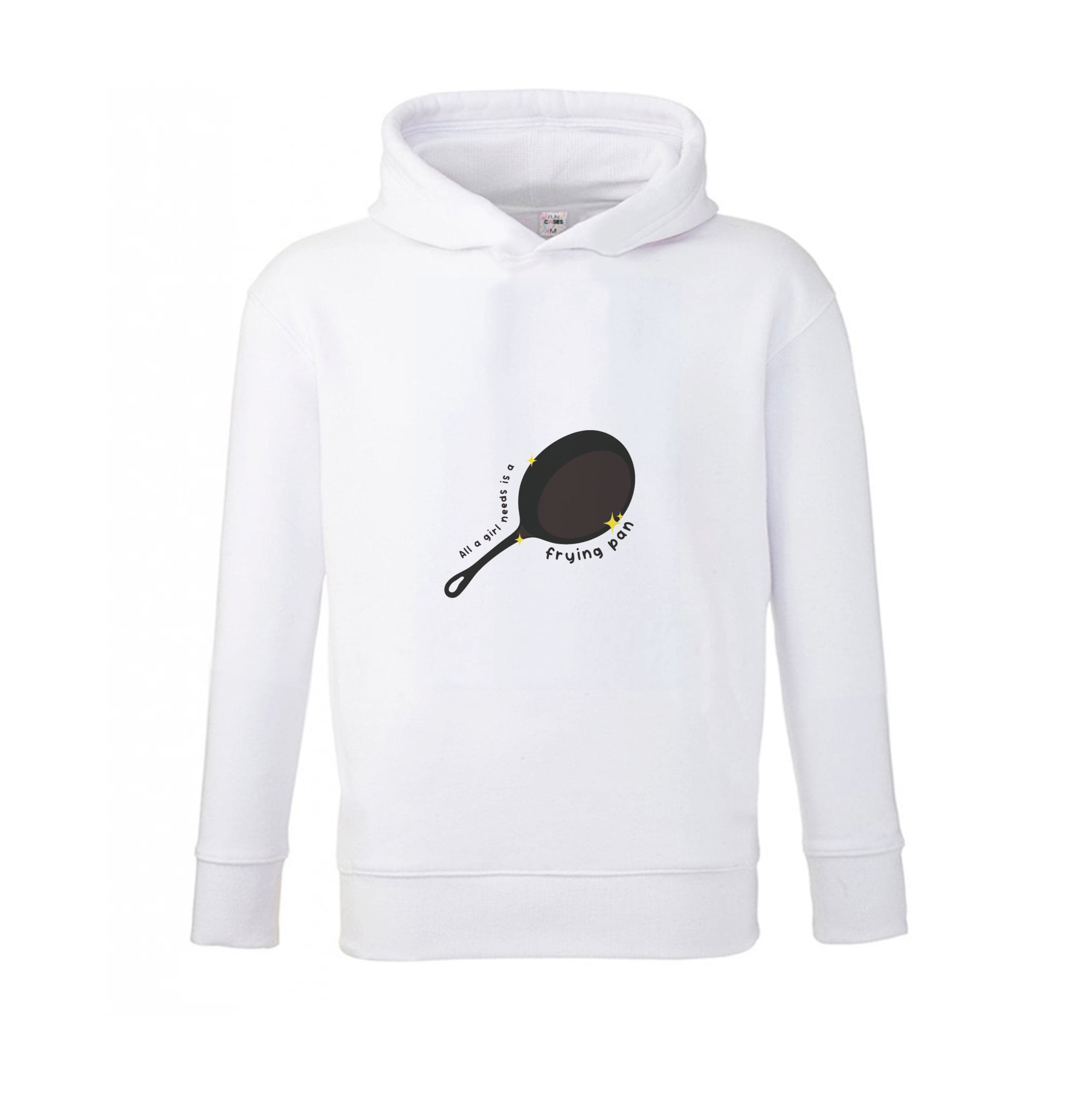 All A Girl Needs Is A Frying Pan Kids Hoodie