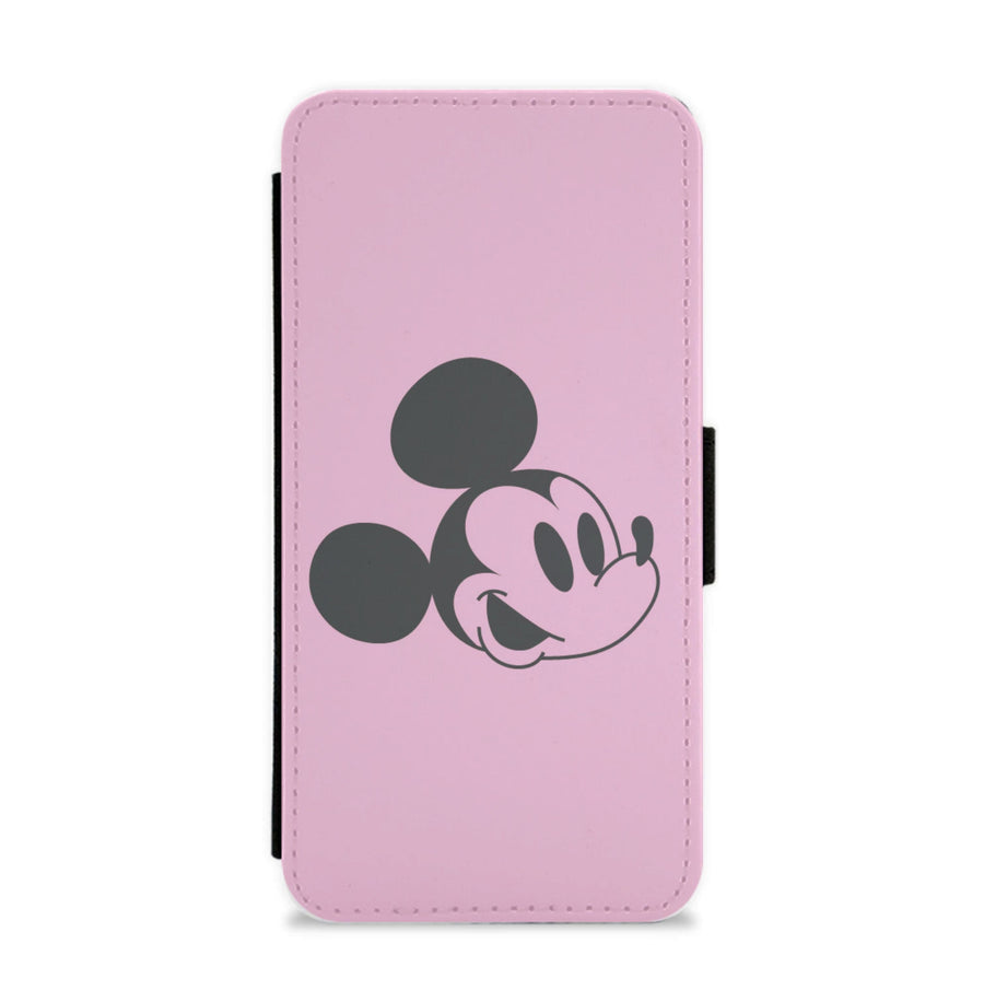 Pink Mickey  Flip / Wallet Phone Case