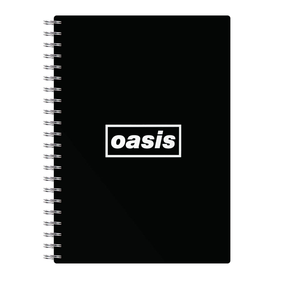 Band Name Black - Oasis Notebook