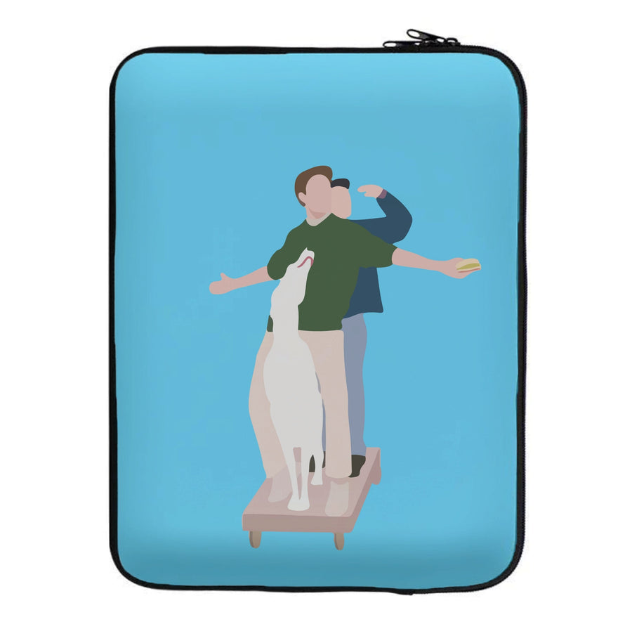 Two Men And A Dog - Friends Laptop Sleeve