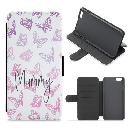 Mummy Butterflies - Mother's Day Flip / Wallet Phone Case