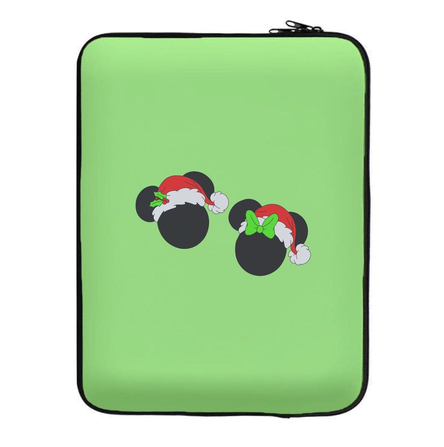 Festive Mickey And Minnie - Disney Christmas Laptop Sleeve