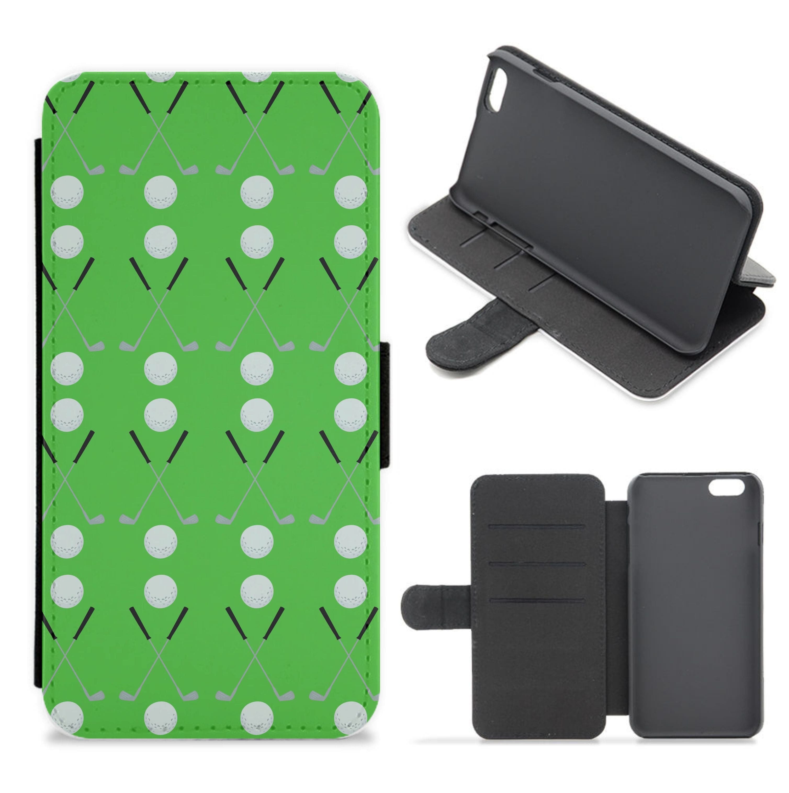 Golf clubs Flip / Wallet Phone Case