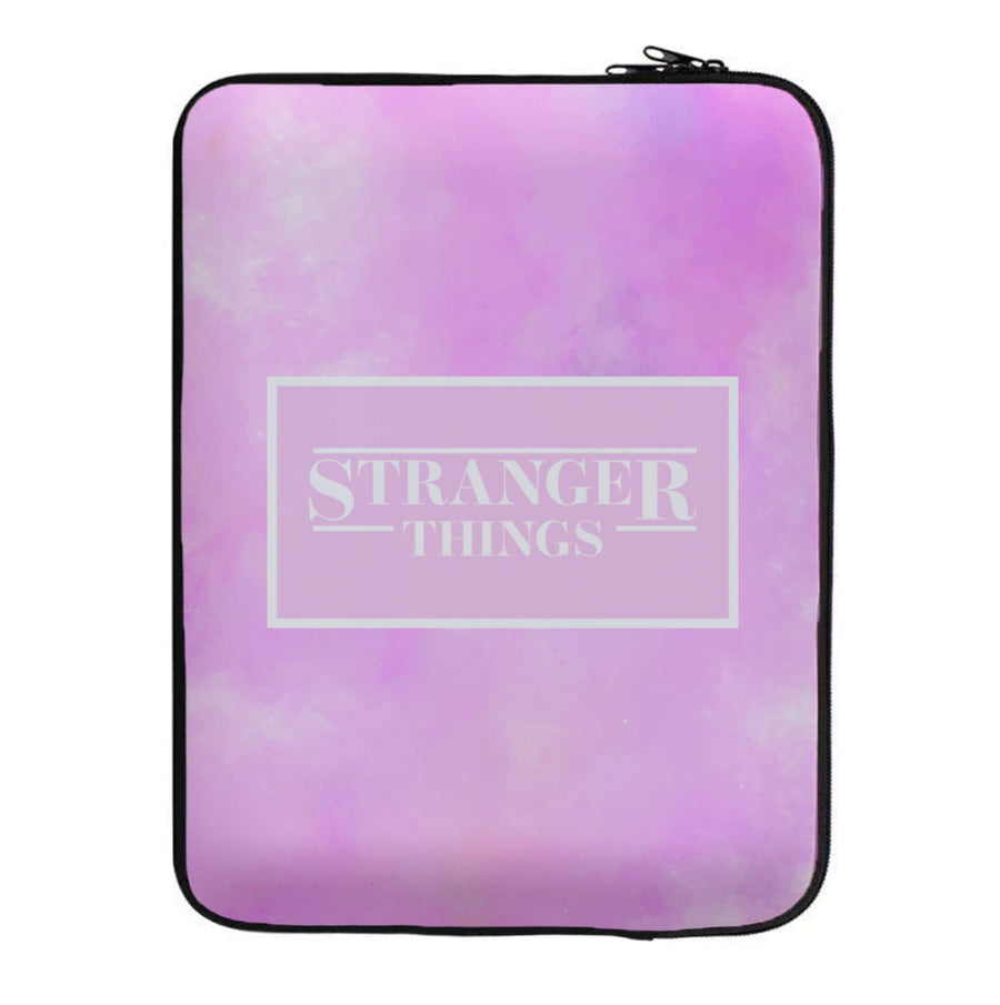 Pink Galaxy Stranger Things Laptop Sleeve
