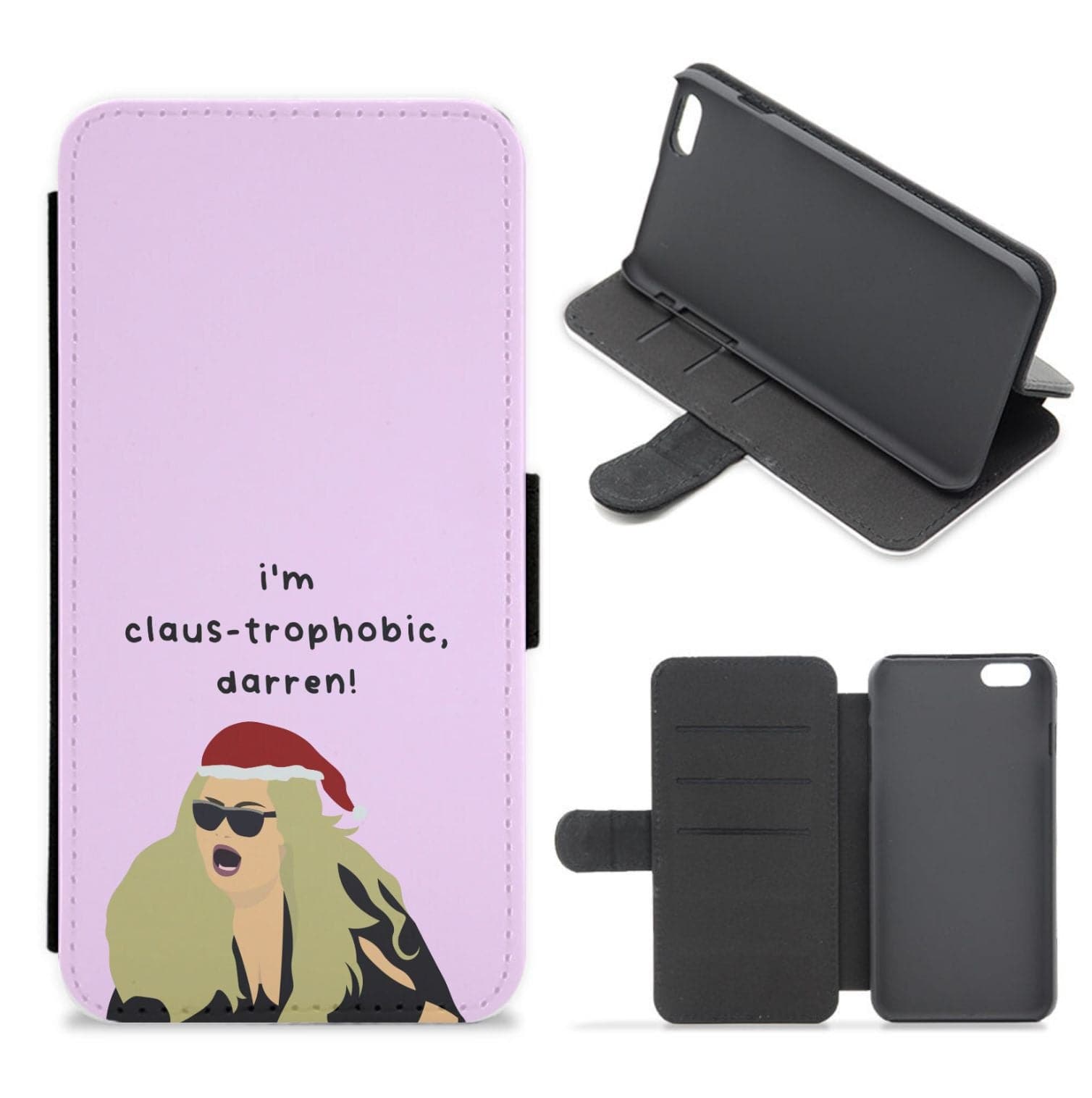 I'm Claus-trophobic Darren - Christmas Flip / Wallet Phone Case