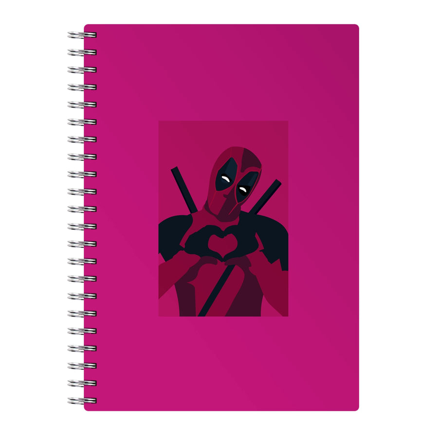 Deadpool heart - Marvel Notebook