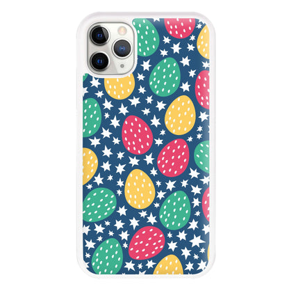 Blue Easter Eggs - Easter Patterns Phone Case