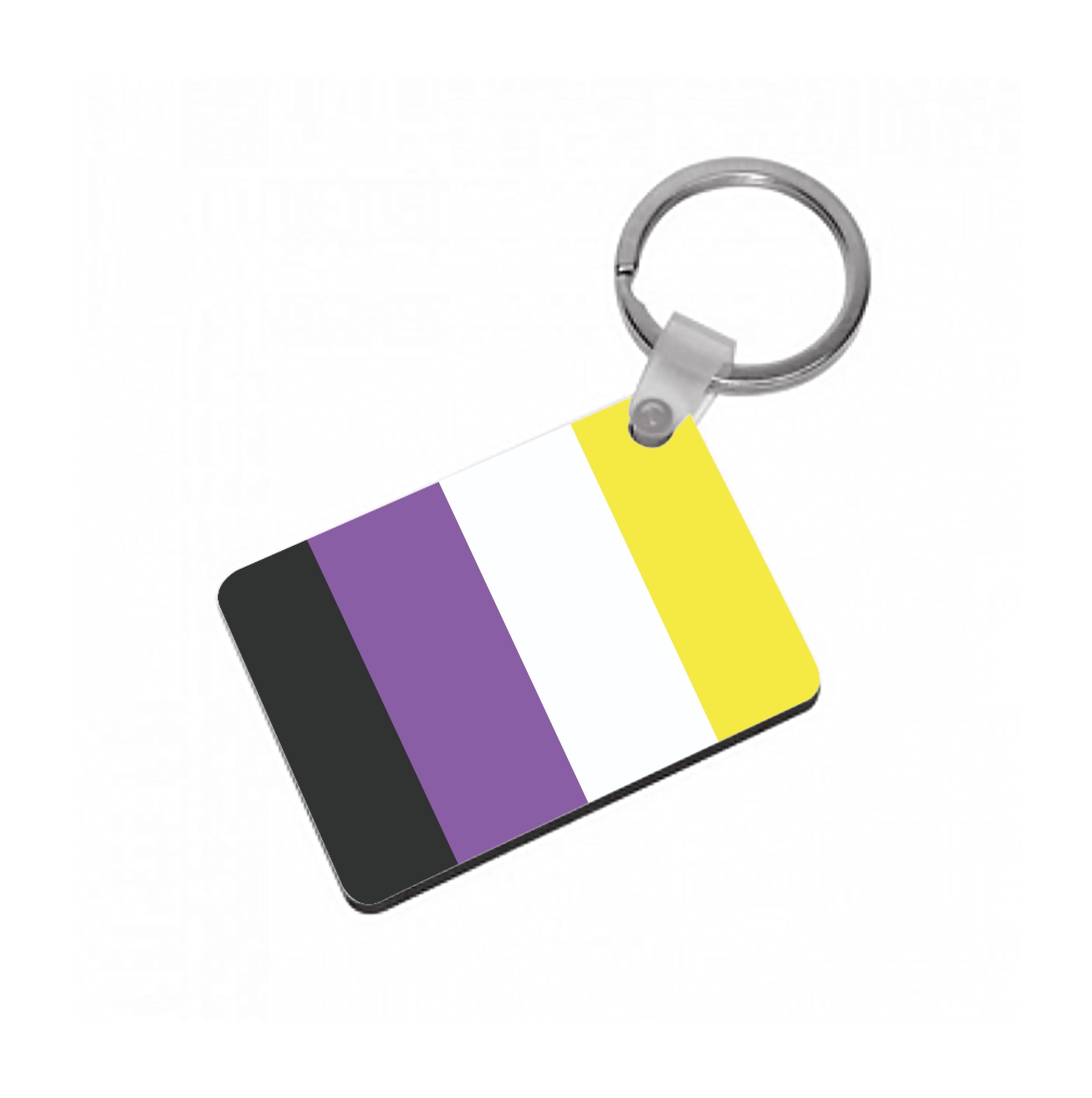 Non-Binary Flag - Pride Keyring