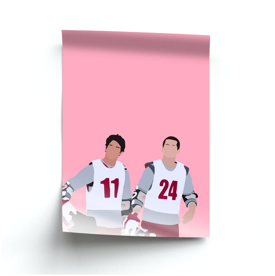 Scott and Stiles Football - Teen Wolf  Poster