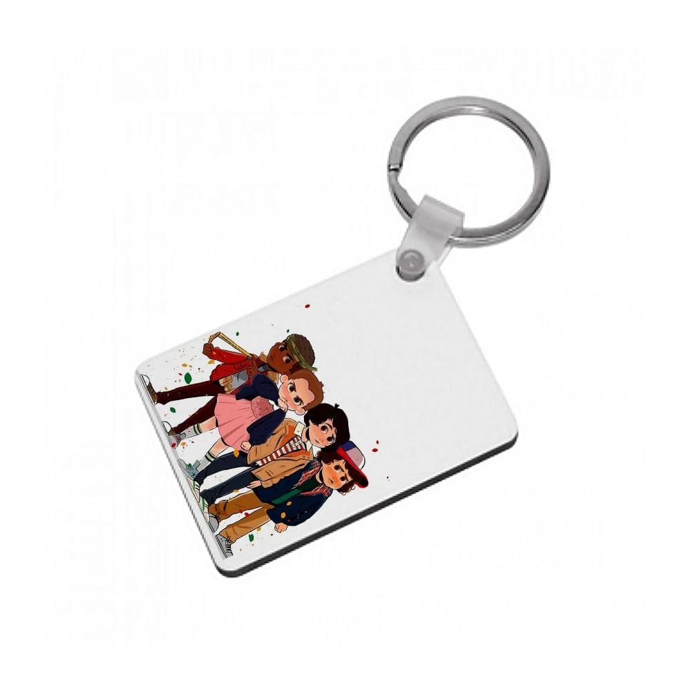 Stranger Kids - Stranger Things Keyring - Fun Cases