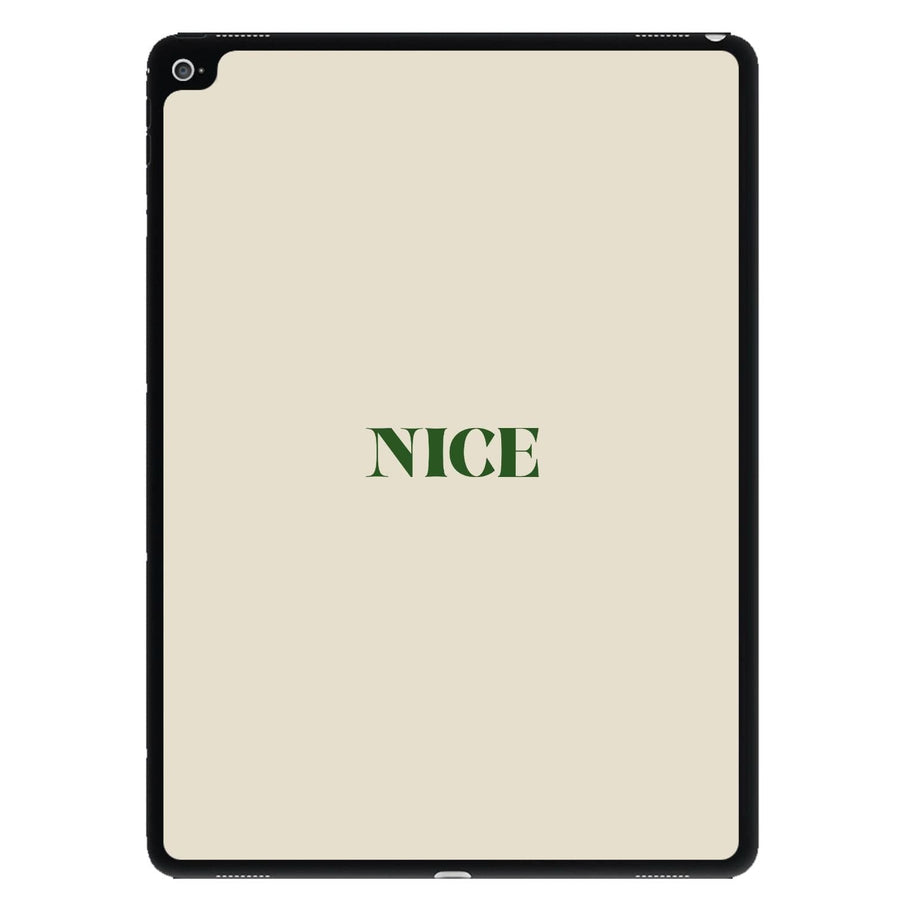 Nice - Naughty Or Nice  iPad Case